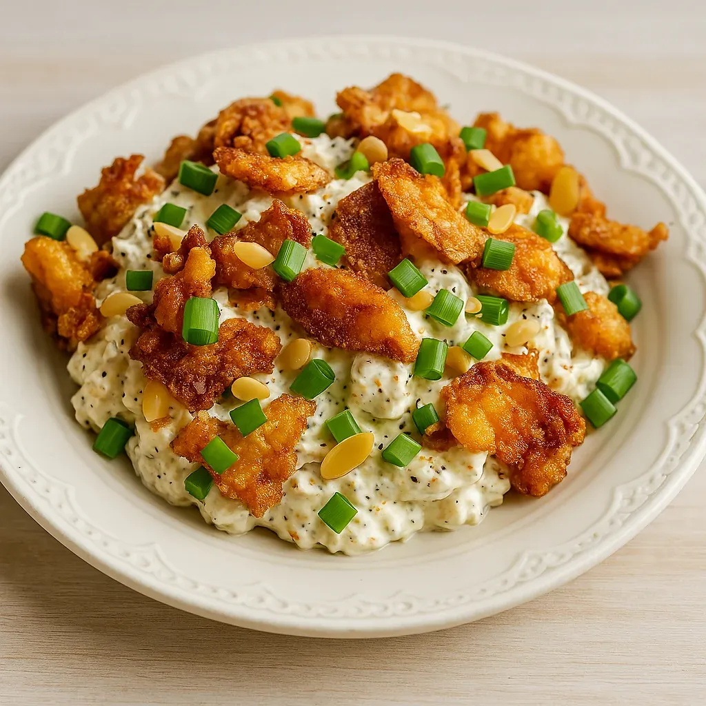 A plate of food with chicken and vegetables.