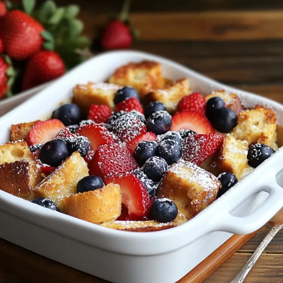 A white bowl filled with strawberries and blueberries.