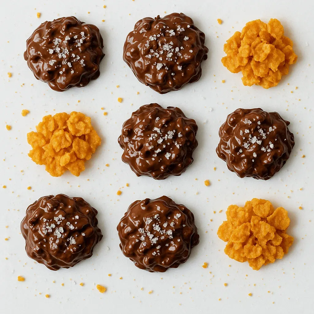 Chocolate and orange cookies on a white plate.