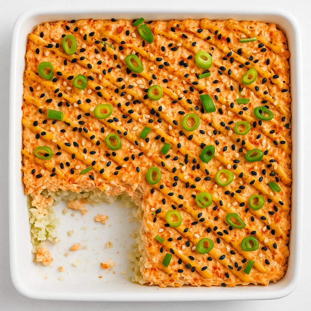 A white plate with a piece of food missing.
