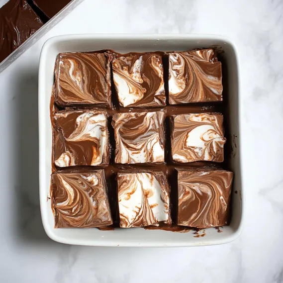 A square of chocolate cake with white frosting.