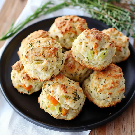 A plate of biscuits with carrots on top.
