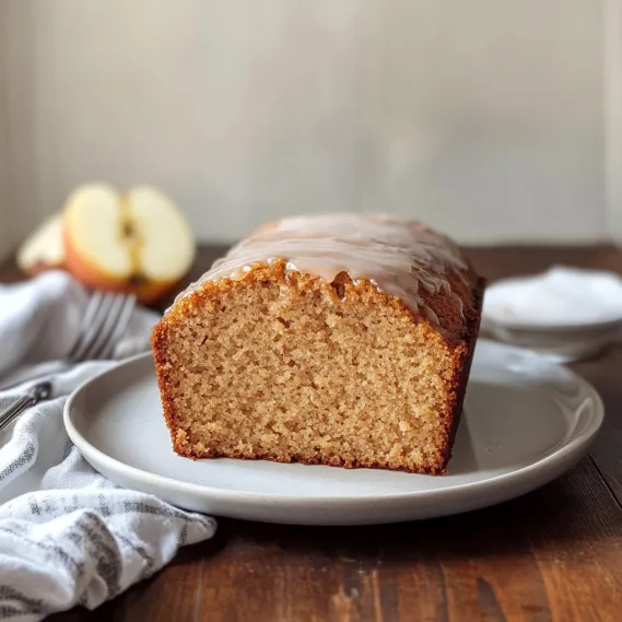 A slice of bread with a glaze on top.