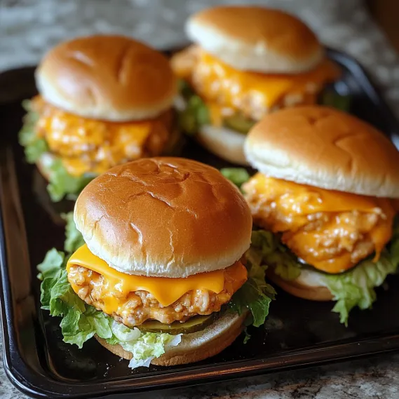 A tray of sandwiches with cheese and lettuce.