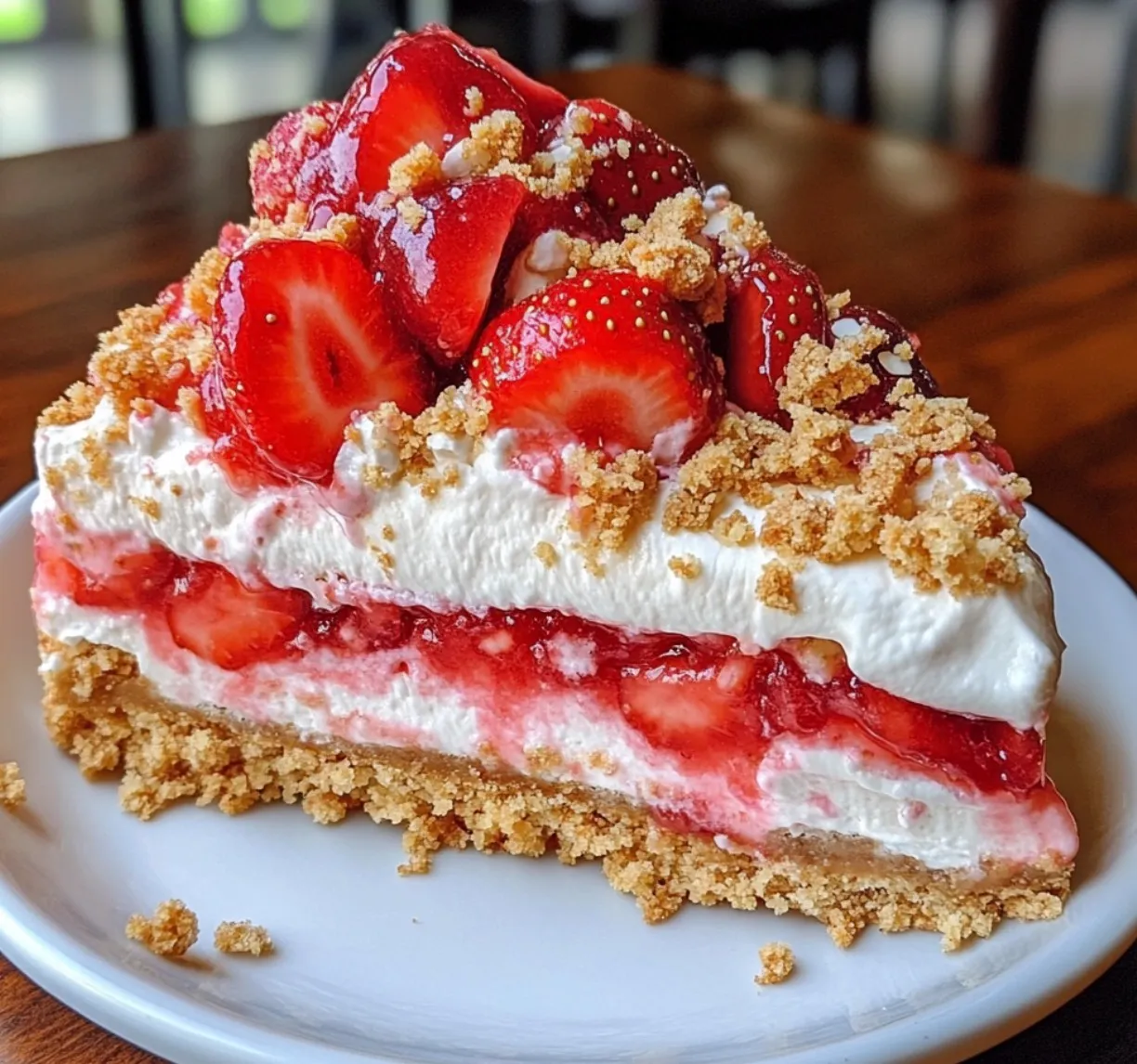 Berrylicious Strawberry Crunch Cheese Cake