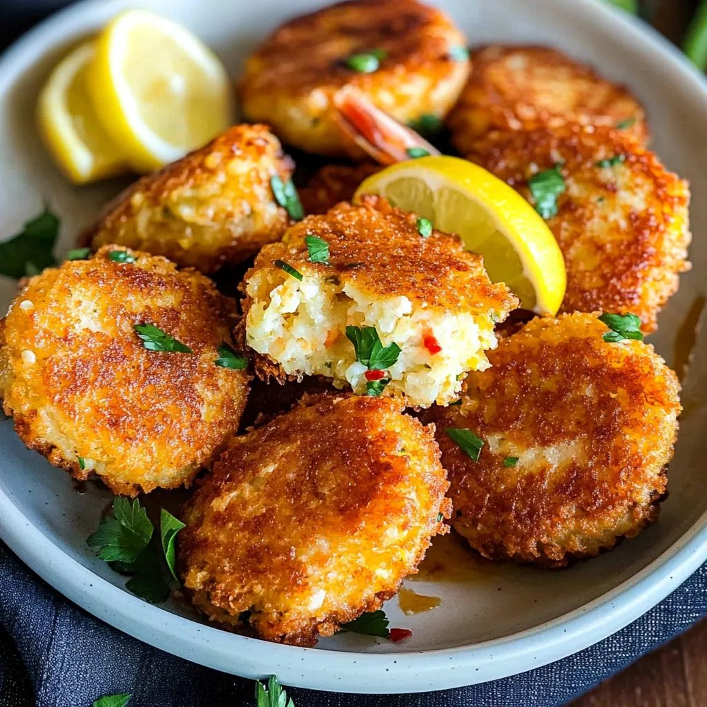 A bowl of food with a lemon wedge on top.