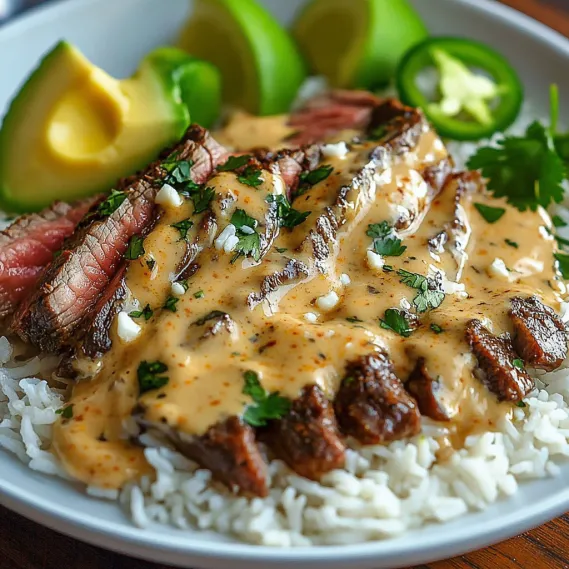 A plate of food with rice, meat, and vegetables.
