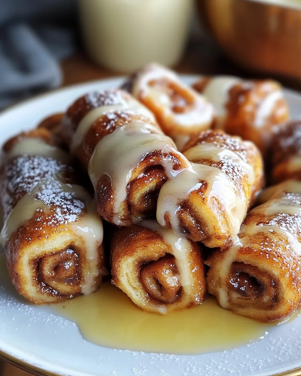 Cinnamon Roll French Toast Roll-Ups
