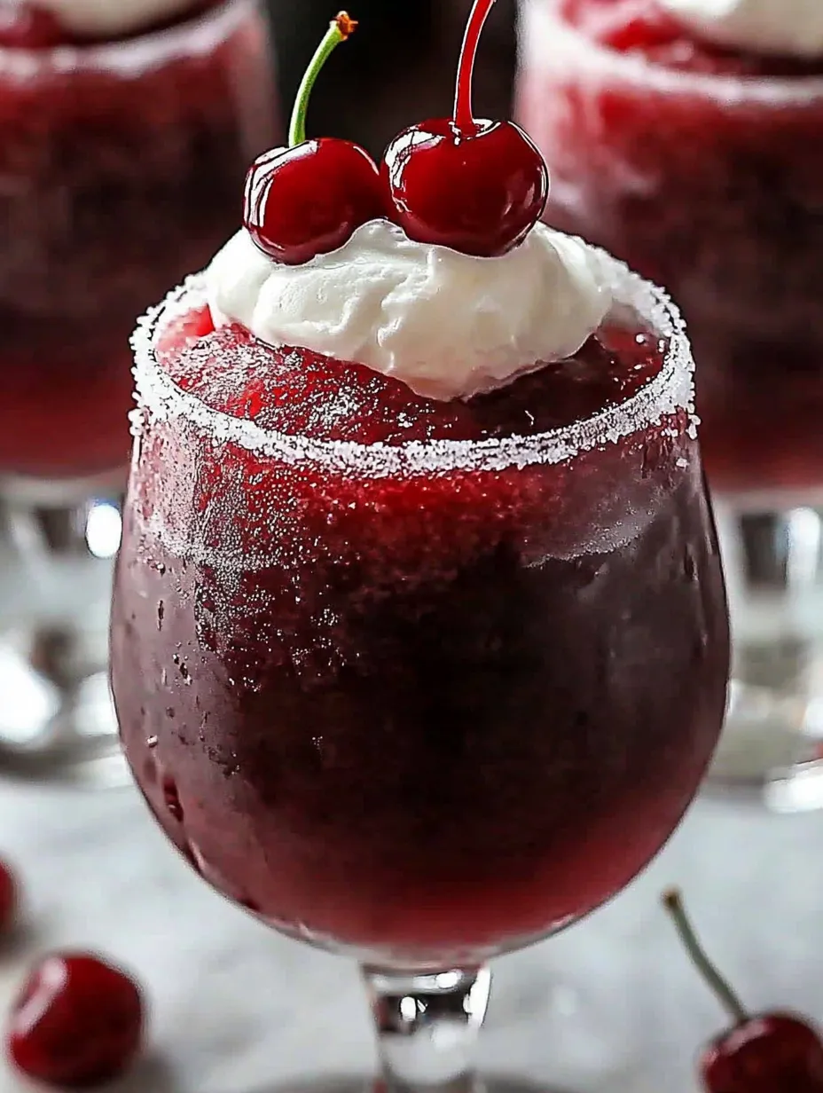 Cherry Rum and Coke Slushie