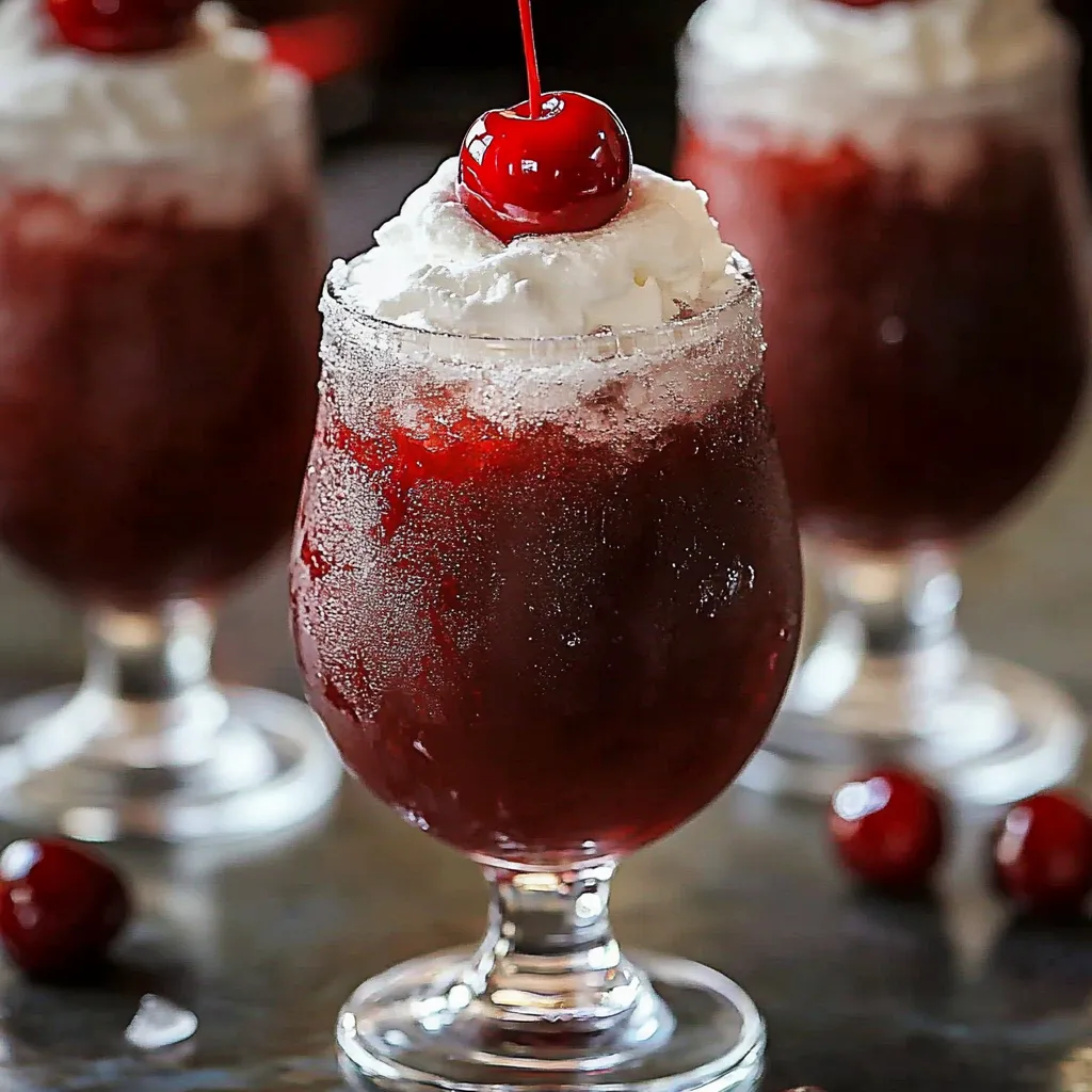 Cherry Rum and Coke Slushie