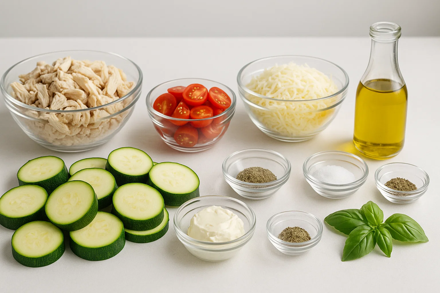 Chicken Zucchini Bake ingredients