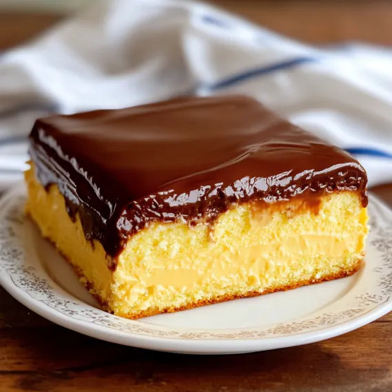 A slice of chocolate cake on a plate.