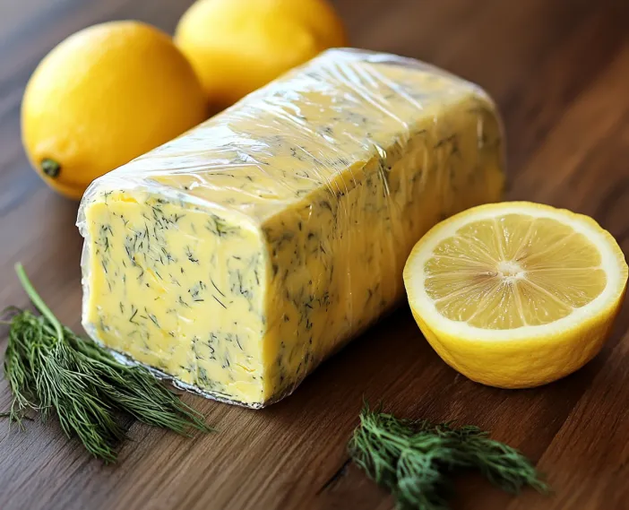 A lemon and a lemon wedge on a table.