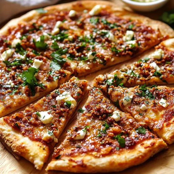 A pizza with cheese and meat on it.