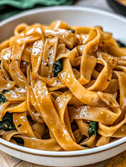 A bowl of noodles with vegetables.