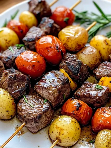 A plate of meat and vegetables.