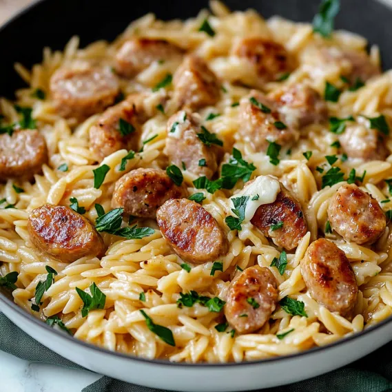 A bowl of pasta with meatballs and greens.