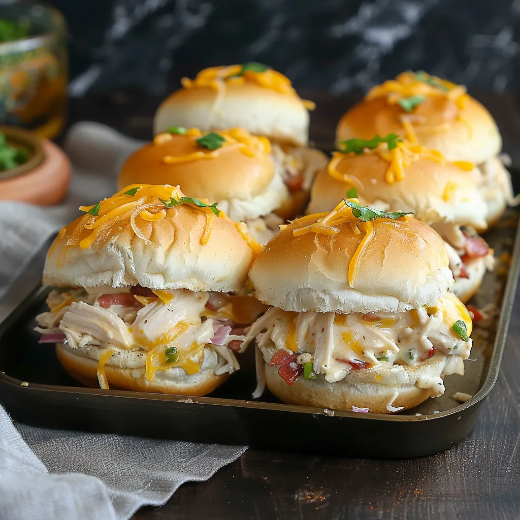 Chicken Bacon Ranch Sliders