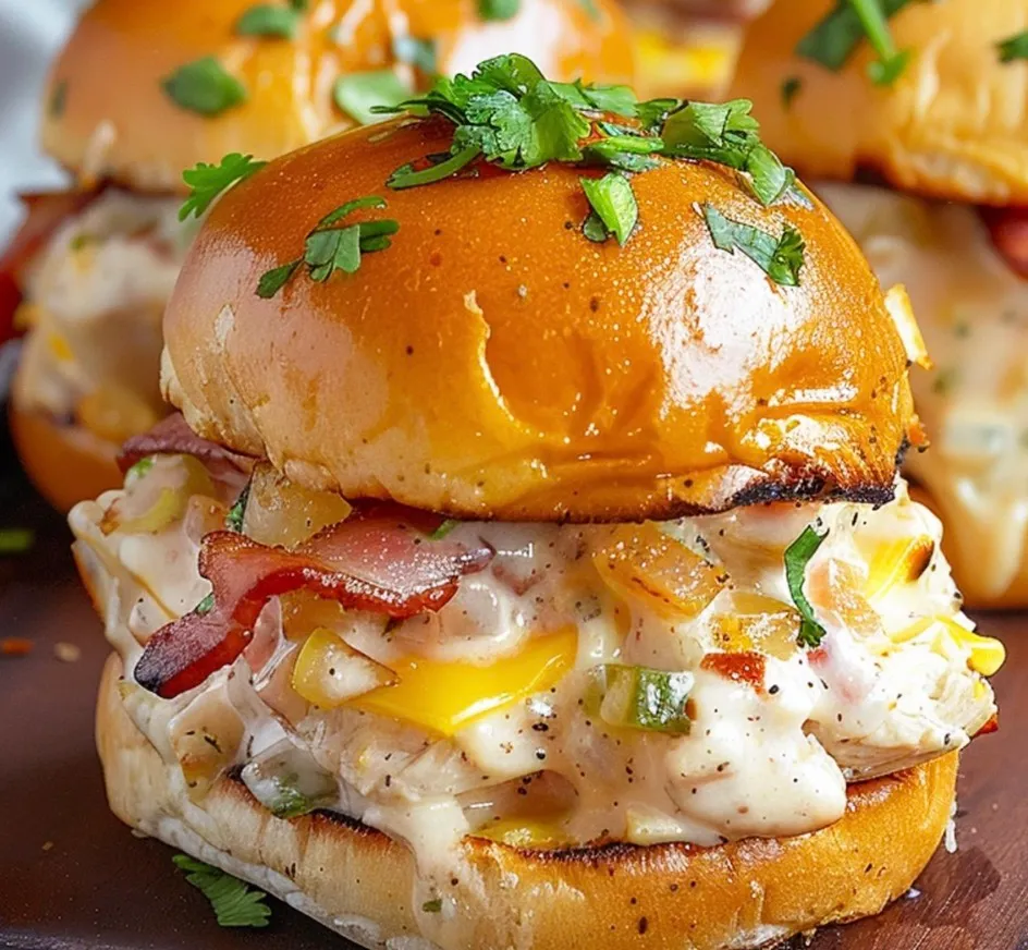 Chicken Bacon Ranch Sliders