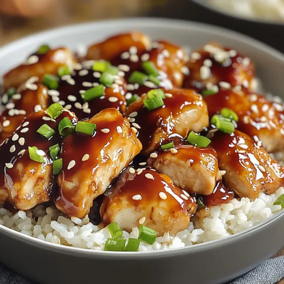 A plate of chicken with sauce.