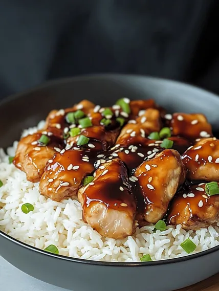A plate of food with rice and meat.