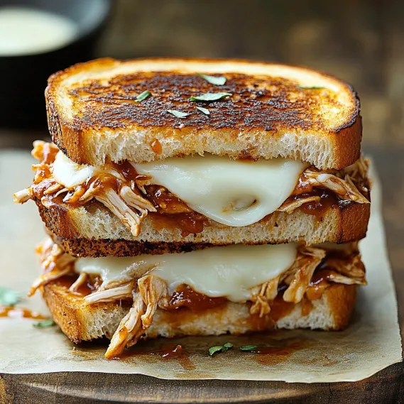 A sandwich with meat and cheese on it.