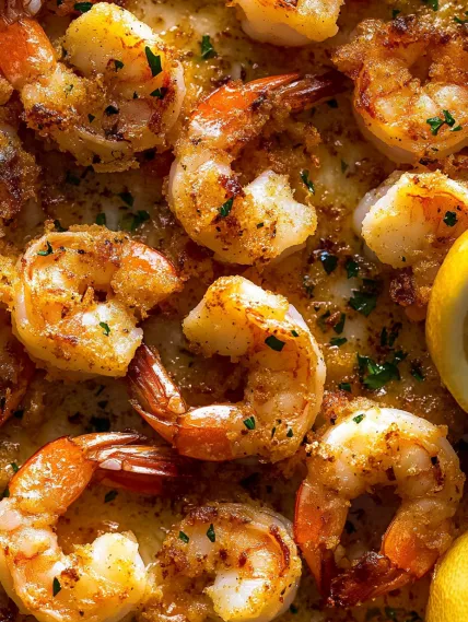 Shrimp on a plate.