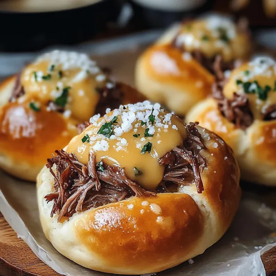 A plate of meatballs with cheese on top.