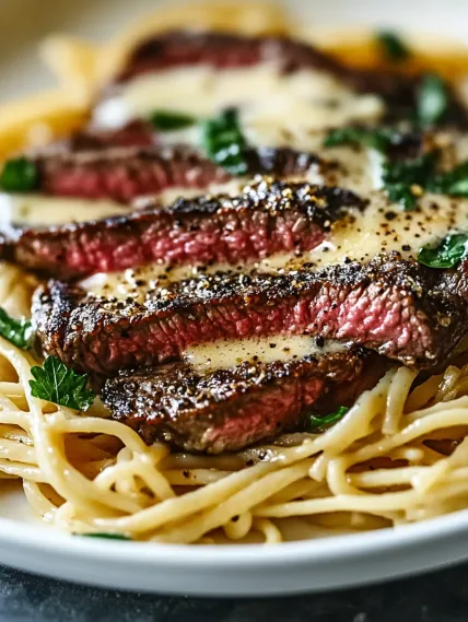 A plate of food with meat and pasta.