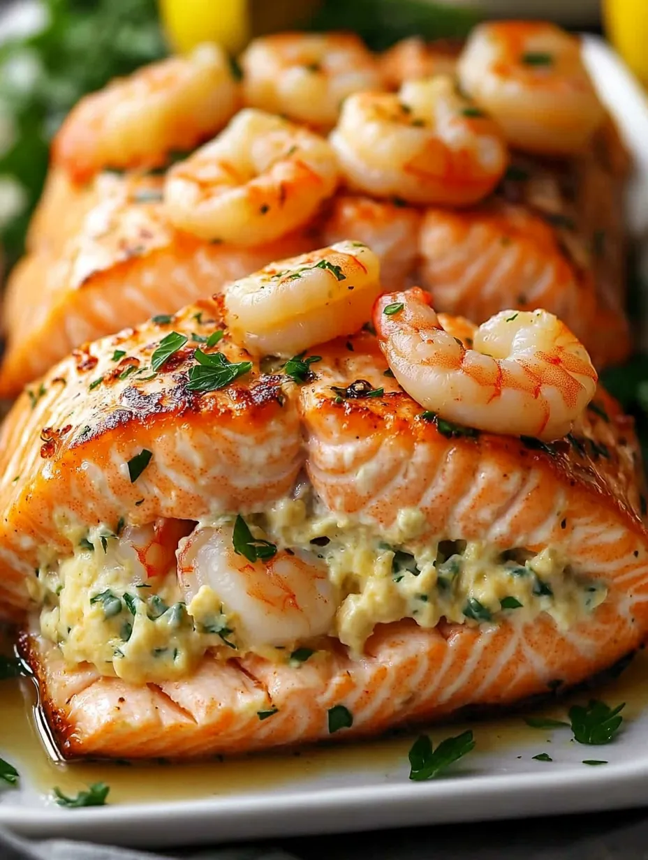 Shrimp-Stuffed Salmon