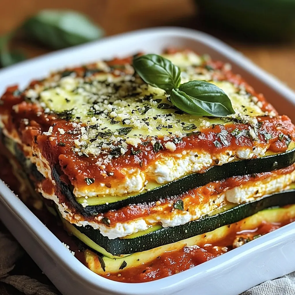 Layered Zucchini Ricotta Melts