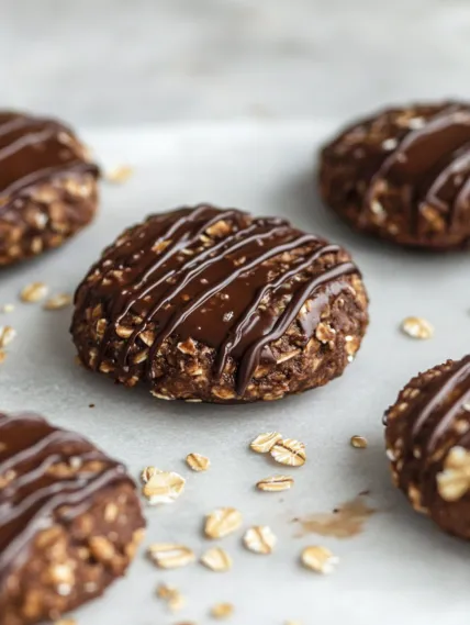 Chocolate chip cookies with nuts.