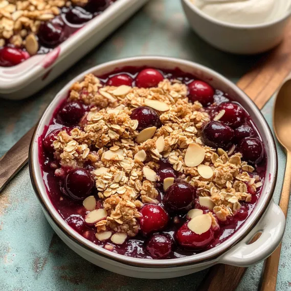 A bowl of berries with nuts on top.