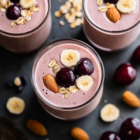 A glass of yogurt with nuts and berries.