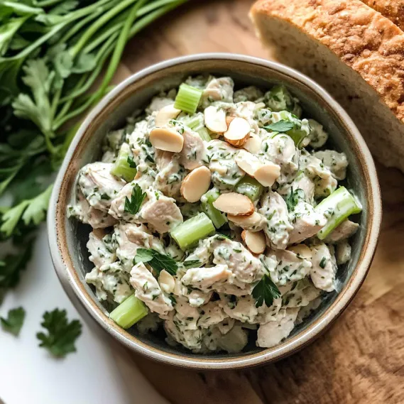 A bowl of food with a loaf of bread on a table.