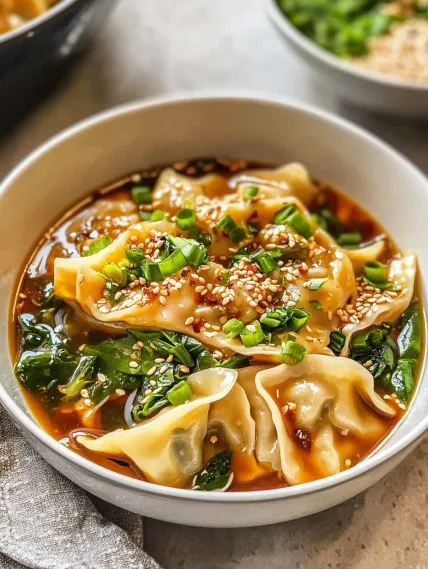 A bowl of soup with noodles and vegetables.