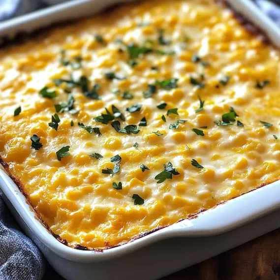 A white dish with a casserole in it.