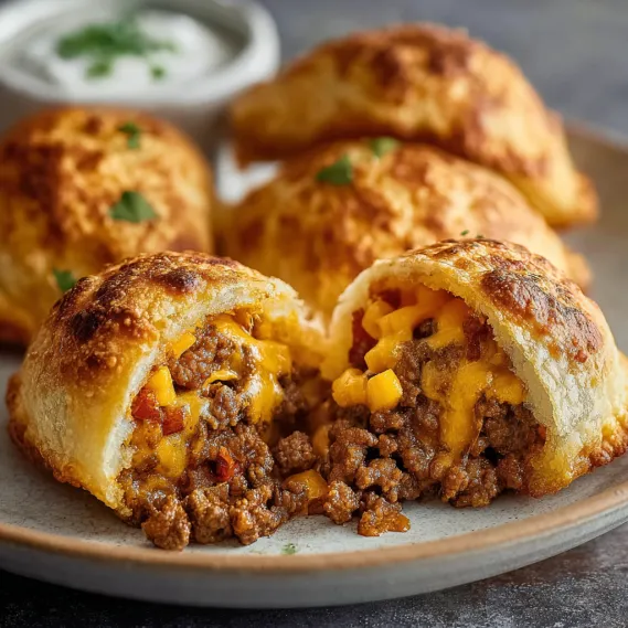 A plate of food with a bowl of sauce.