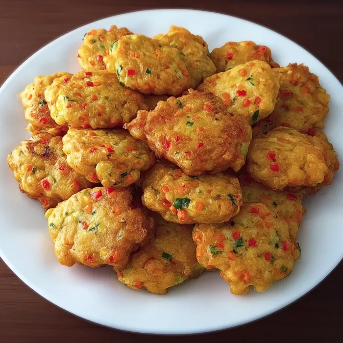 Cheesy Vegetable Fritters