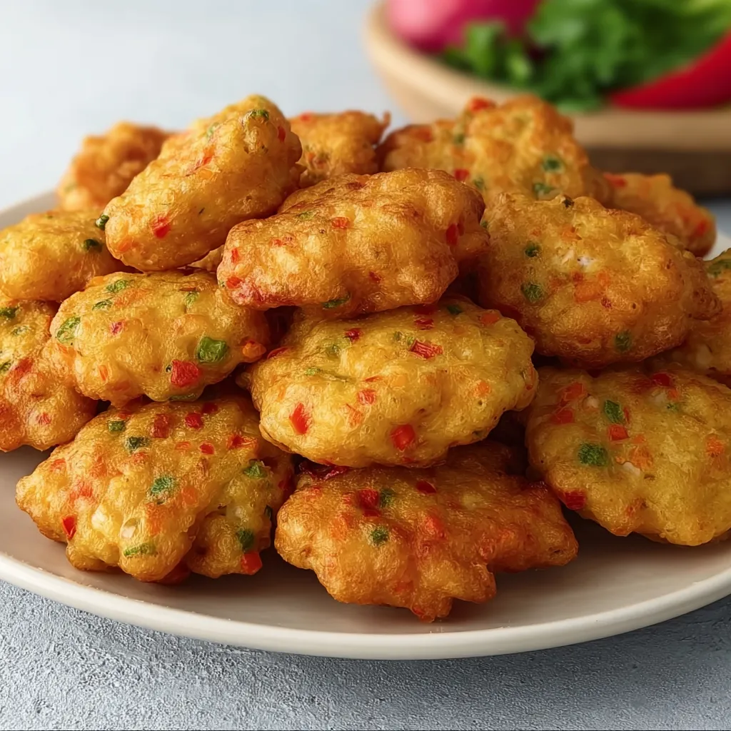 Cheesy Vegetable Fritters