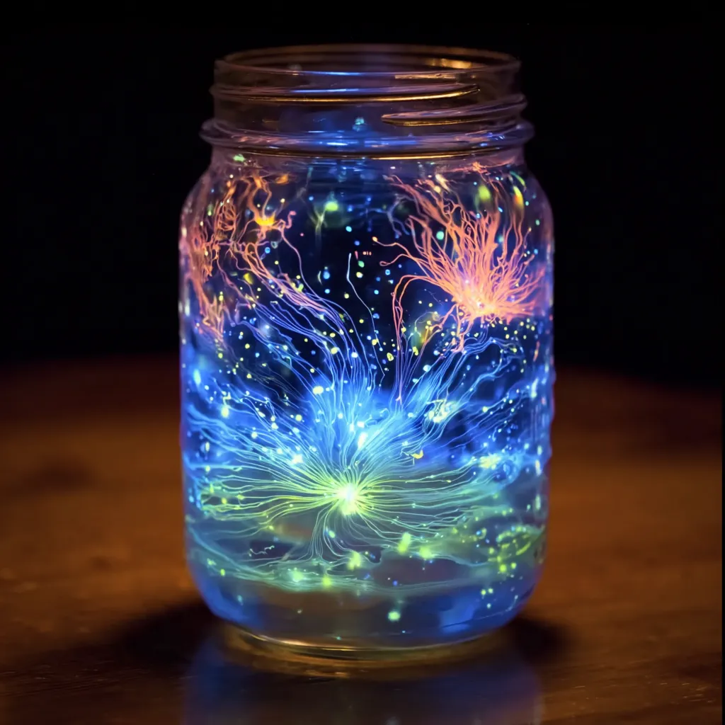 GLOW-IN-THE-DARK Fireworks in a Jar