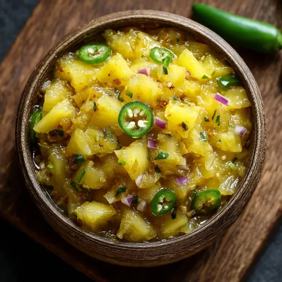 A bowl of food with green peppers and onions.