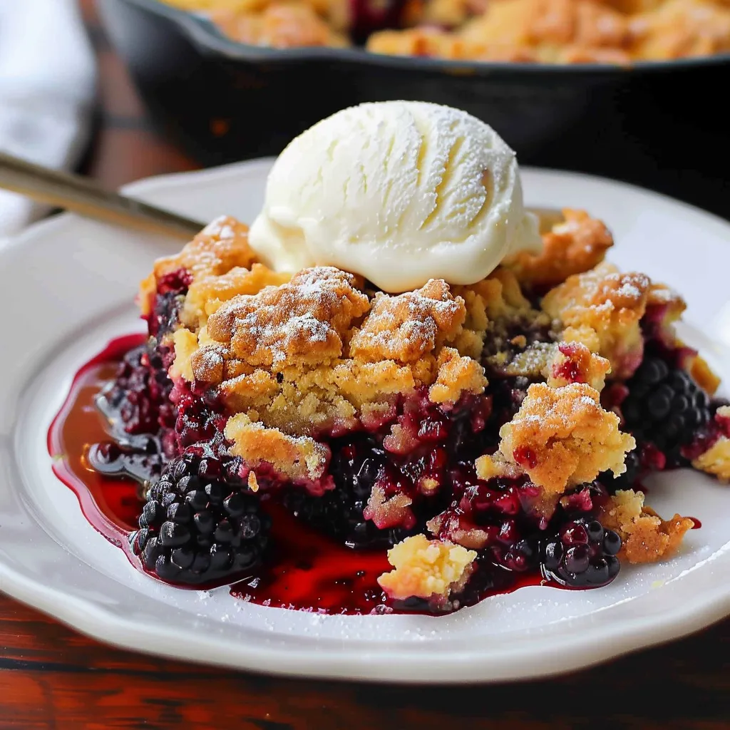 Easy Blackberry Cobbler