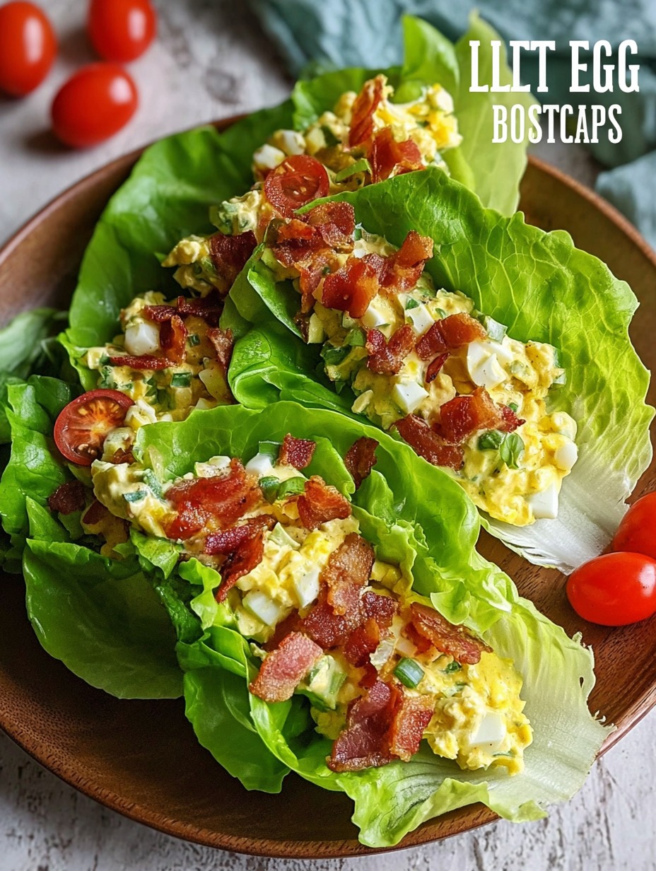 BLT Egg Salad Lettuce Wraps