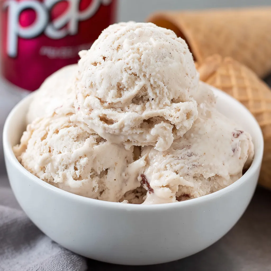 Dr. Pepper Ice Cream