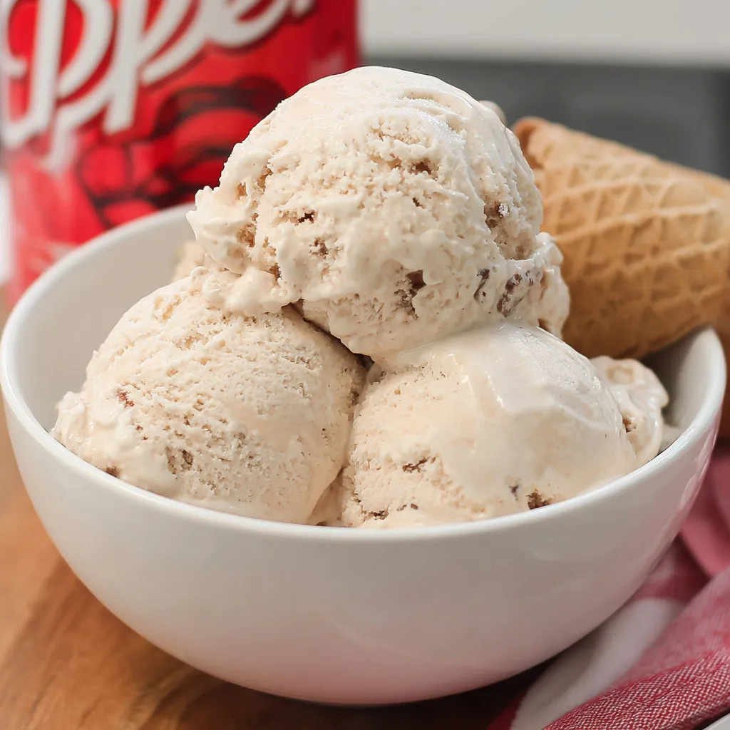 Dr. Pepper Ice Cream