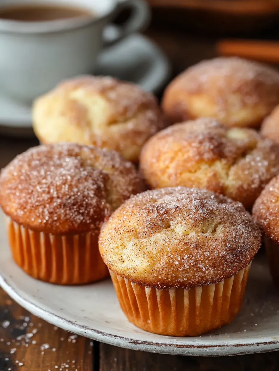 Fluffy Cinnamon Sugar Donut Muffins
