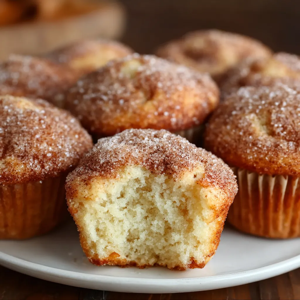 Fluffy Cinnamon Sugar Donut Muffins