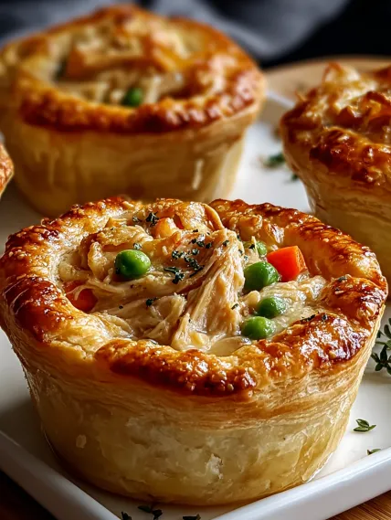 A white plate with two small pies.