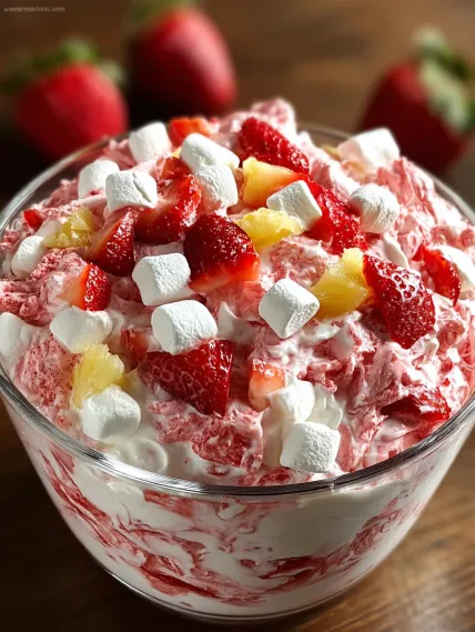 A glass of strawberry shortcake with whipped cream.